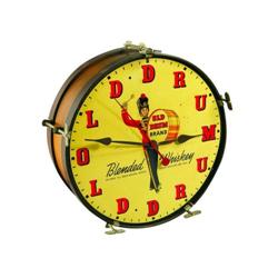 Old Drum Brand of Blended Whiskey Sign