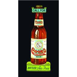Cooks Beer Die Cut Embossed Tin Sign