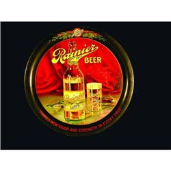 Rainier Beer Tin Serving Tray