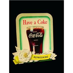 Coca Cola Die Cut Cardboard Sign