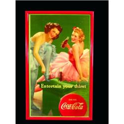 1942 Coca Cola Cardboard Poster
