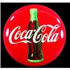 Image 1 : Coca Cola Button/Bottle Tin Sign