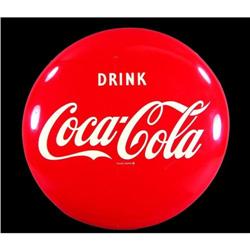 Coca Cola Logo Button Tin Sign