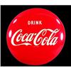 Image 1 : Coca Cola Logo Button Tin Sign