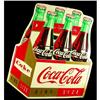 Image 1 : 1960s Coca Cola Embossed Tin Sign