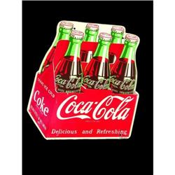 1952 Coca Cola Tin Six Pack Sign