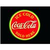 Image 1 : 1933 Coca Cola Embossed Tin Sign