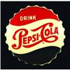 Image 1 : Embossed Tin Pepsi Cola Cap Sign