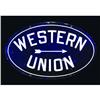 Image 2 : Western Union Porcelain Oval Sign