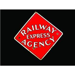 Railway Express Agency Porcelain Sign