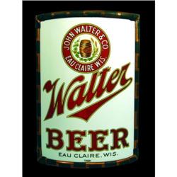 Walter Beer Vitrolite Curved Corner Sign
