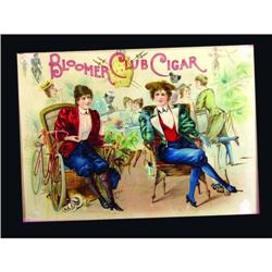 Rare Bloomer Club Cigar Sign