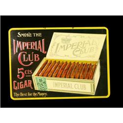 Imperial Club Cigars Embossed Sign