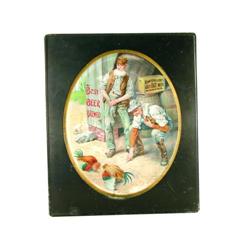 Rustaller Gilt Edge Beer Tin Sign