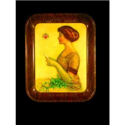 Two Wielands Beer Tin Serving Trays