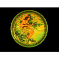 Red Ribbon and Old Dutch Tin Serving Tray