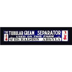 Tubular Cream Separator Tin Sign