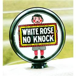 White Rose Enarco Glass Gas Globe