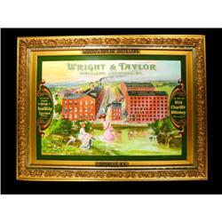Wright and Taylor Distiller Tin Sign