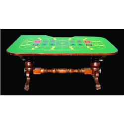 Faro Table with Oil Cloth Hazard Layout