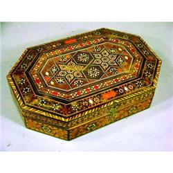 Gamblers Box Inlaid Mother of Pearl