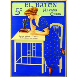 El Baton Havana Cigar Sign