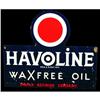 Havoline Waxfree Oil Porcelain Sign