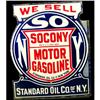 Socony Motor Gasoline Flange Sign