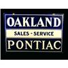 Image 1 : Oakland Pontiac Sales Service Sign