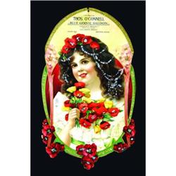 Blue Goose Saloon Cardboard Sign