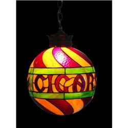 Leaded Stained Glass 5 cent Cigar Globe