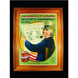 Union Leader Cut Plug Tobacco Sign