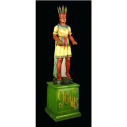Late 1800s Cigar Store Indian Figure