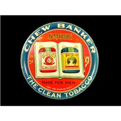 Banker Chewing Tobacco Tin Tray