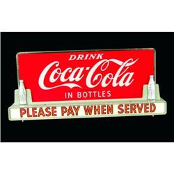 Rare Coca Cola Counter Top Sign.