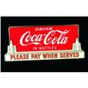 Image 1 : Rare Coca Cola Counter Top Sign.