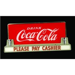 Coca Cola Counter Top Sign.