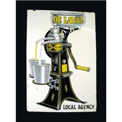 De Laval Porcelain 2 Sided Flange Sign