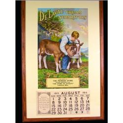 1915 De Laval Cream Separator Calendar