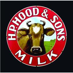 HP Hood and Sons Milk, Porcelain Sign