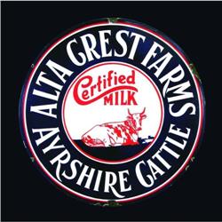 Alta Crest Farms Porcelain Sign
