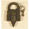 Image 1 : Keen Kutter Padlock Santa Fe Railway
