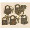 Image 1 : Lot of Five Embossed Case Padlocks
