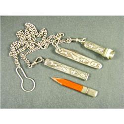 Watch chain with matching accessories