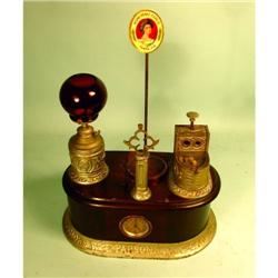 Cigar tip cutter, lighter, clock. trade stim.