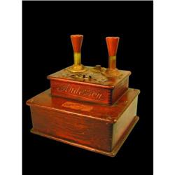 Anderson Oak Cigar Cutter and Lighter