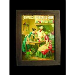 Edwards Desiccated Soup Cardboard Sign