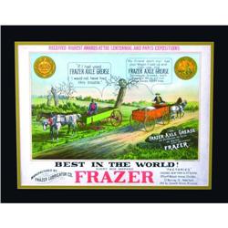 Frazer Axle Grease Cardboard Sign
