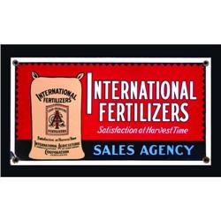 International Fertilizers Porcelain Sign