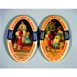 Two Sharples Celluloid Pocket Mirrors